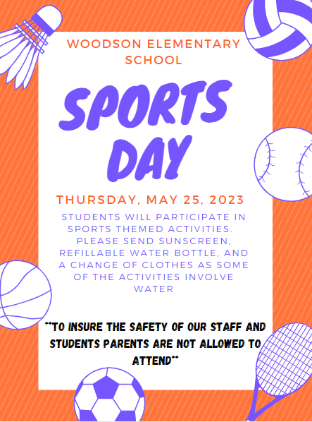 Sports Day Flyer in English