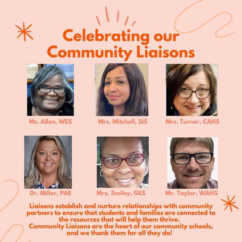 a bunch of photos of women with captions and says celebrating our community liasons