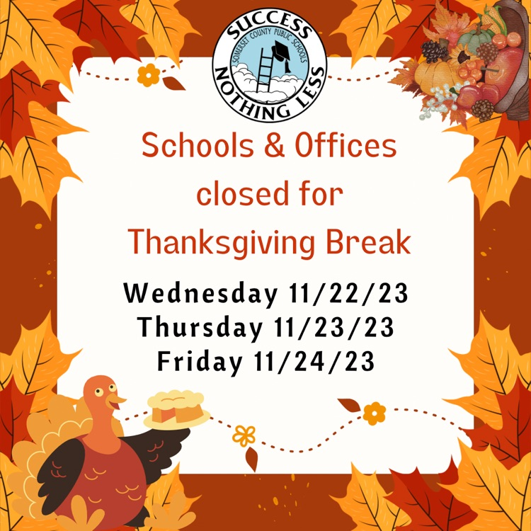Schools and offices closed for Thanksgiving break